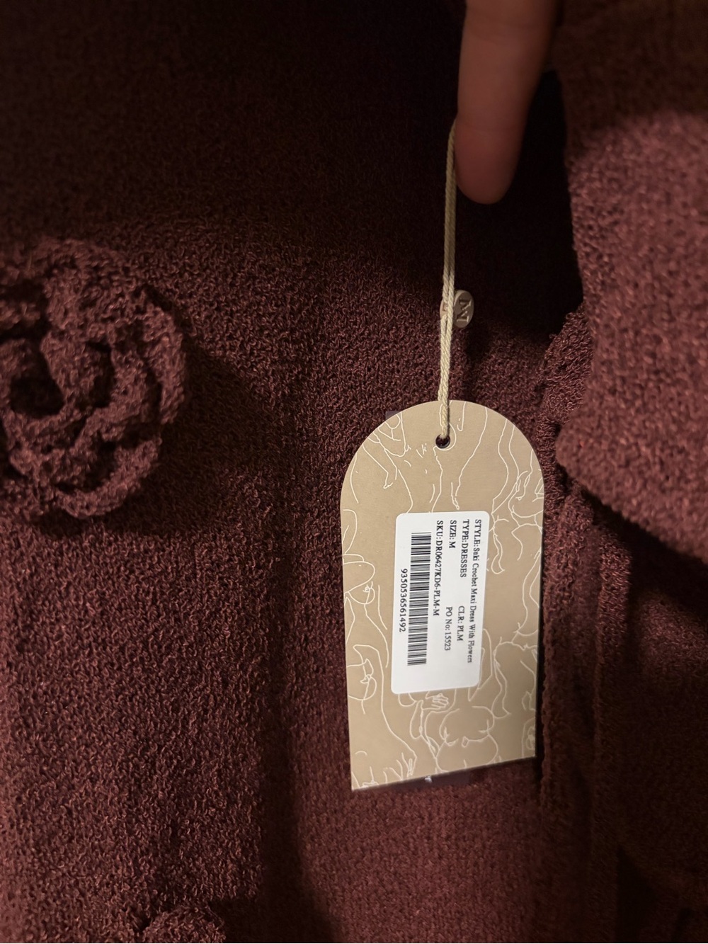 Meshki Suki Knit Plum Dress - Picture 5 of 5